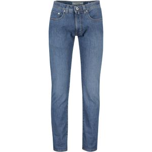 Pierre Cardin stoere  jeans blauw effen