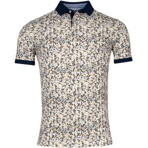 katoenen Baileys polo beige geprint