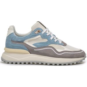 Floris van Bommel sneakers lichtblauw rubber en suede