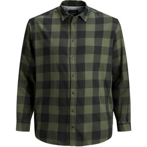 Jack & Jones overhemd groen geruit Plus Size