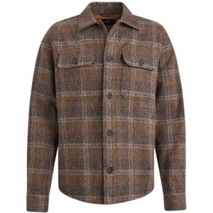 Vanguard overshirt bruin geruit flanel 100% katoen