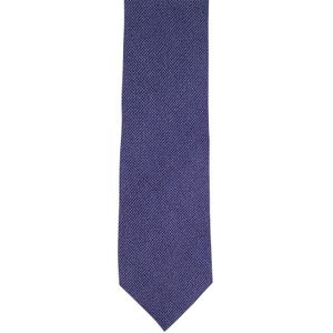 Profuomo zijde stropdas donkerblauw gemeleerd