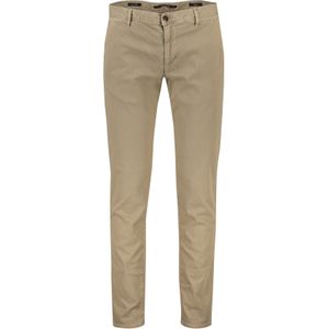 Katoenen Alberto chino beige effen