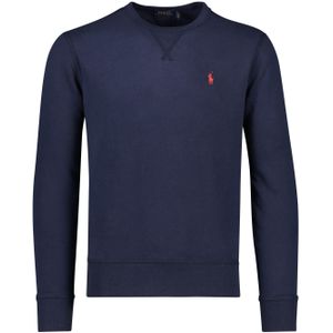 Polo Ralph Lauren trui donkerblauw effen katoen ronde hals