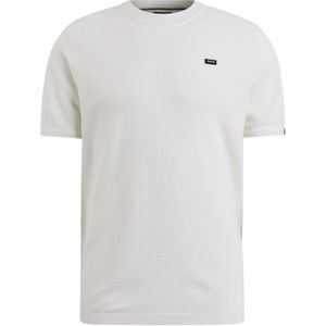 Vanguard korte mouw shirt wit structuur