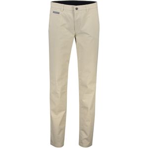 katoenen broek COM4 chino beige effen