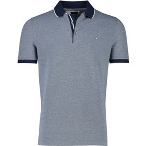 katoenen Portofino polo donkerblauw gemêleerd normale fit