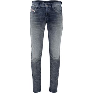 Diesel jeans D-strukt blauw effen denim normale fit