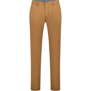 Gardeur broek bruin effen katoen SEVEN