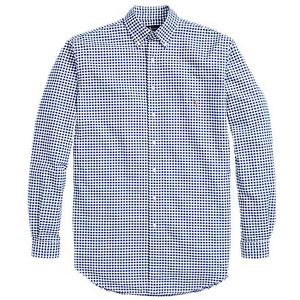 Polo Ralph Lauren Big & Tall overhemd normale fit blauw geruit katoen met logo