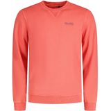 katoenen New Zealand sweater v-hals effen roze