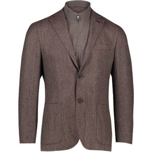 Corneliani colbert bruin geruit virginwol normale fit