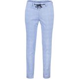 Born With Appetite pantalon elastische band mix en match lichtblauw geruit