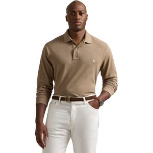 Big&Tall Polo Ralph Lauren polo lange mouw beige