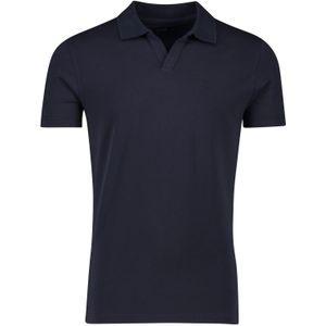 Butcher of Blue polo donkerblauw katoen normale fit