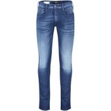 Replay jeans blauw effen slim fit katoen