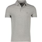 Korte mouw Tommy Hilfiger polo slim fit grijs katoen 3-knoops