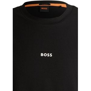 Korte mouw Boss Orange relaxed fit t-shirt zwart ronde hals