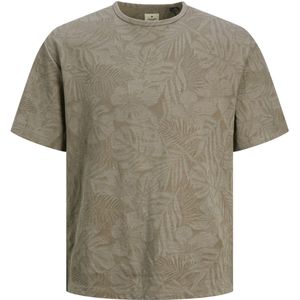 Plus Size t-shirt Jack & Jones bruin geprint katoen-stretch