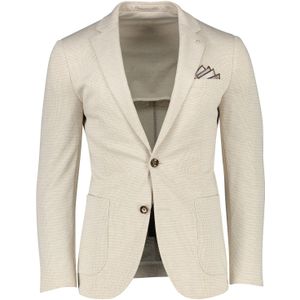 Slim fit Born With Appetite colbert beige geruit