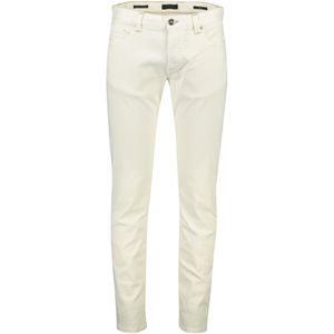 Alberto katoenen broek slim fit super stretch off white effen