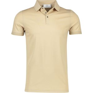 Born With Appetite polo normale fit beige effen katoen 3 knoops