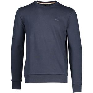 Hugo Boss sweater donkerblauw ronde hals met logo