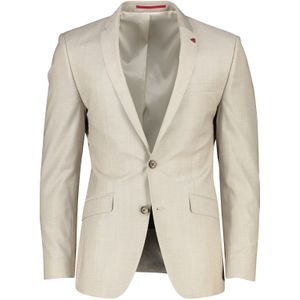 Roy Robson colbert beige effen wol Slim Fit