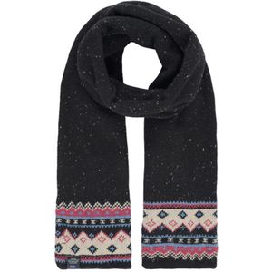 New Zealand sjaal zwart geprint