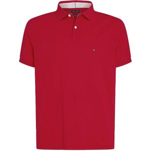 katoenen Tommy Hilfiger polo Big & Tall normale fit rood