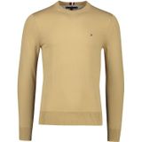 Tommy Hilfiger katoenen trui ronde hals beige