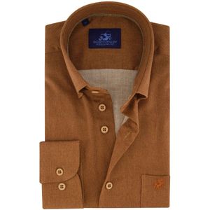 Casual overhemd Eden Valley Regular Fit camel borstzak