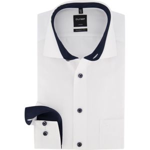 Overhemd Olymp wit Modern Fit strijkvrij