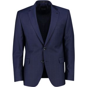 Digel - Duncan - Kostuum - Donkerblauw - Geruit - 100% Virgin Wol