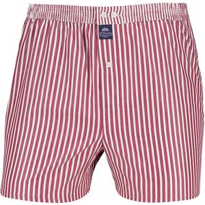 Mc Alson boxershort rood wit gestreept katoen