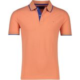 Portofino poloshirt normale fit oranje effen katoen 2 knoops