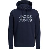 Jack&Jones sweater donkerblauw effen katoen