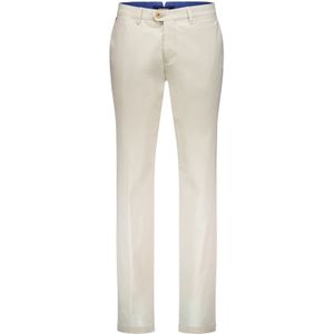 Gardeur beige katoenen slim fit chino