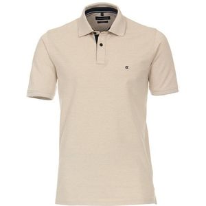 Casa Moda polo beige effen katoen normale fit