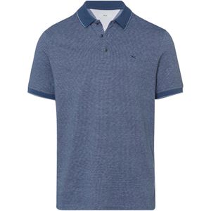 Blauwe Brax polo patroon