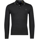 Polo Ralph Lauren polo Slim Fit grijs effen katoen slim fit 3-knoops