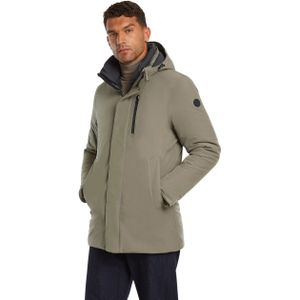 polyester Reset winterjas effen khaki parka borstzak