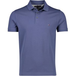 Tommy Hilfiger polo normale fit donkerblauw katoen
