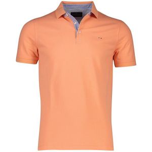 Portofino Pique polo normale fit oranje effen katoen