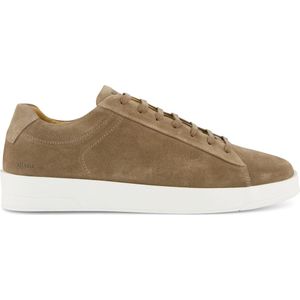 Suède sneakers Blackstone bruin effen leer