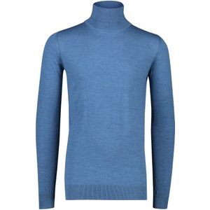 Portofino coltrui extra long blauw slim fit wol