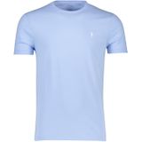 Ralph Lauren t-shirt Custom Slim Fit lichtblauw