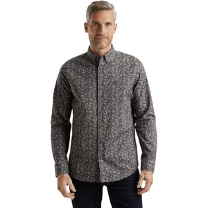 Vanguard overhemd bruin blauw geprint
