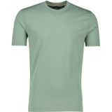 T-shirt Thompson Boss groen effen katoen