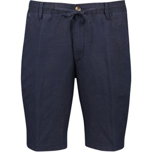 katoenen Gardeur korte broek Jasper effen donkerblauw